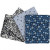 Patchwork stof, afm 45x55 cm,  100 g/m2, blauw, 4stuks [HOB-44176]