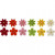 Bloemen van vilt met strassteen, d: 30 mm, dikte 2,5 mm, 12div [HOB-450760]