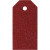 Cadeaulabels, afm 5x10 cm,  300 gr, rood, 15stuks [HOB-50997]