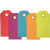 Cadeaulabels, afm 5x10 cm,  250 gr, kleuren assorti, 20stuks [HOB-510080]