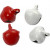 Belletjes, d: 8 mm, rood/wit, 50div [HOB-510280]