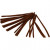 Chenille draad, dikte 9 mm, l: 30 cm, bruin, 25stuks [HOB-51605]