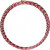Alu draad, dikte 2 mm, rood, diamond-cut, 7m [HOB-518303]