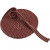Rondgebreide tube, b: 22 mm, antiek rood/grijs, 10m [HOB-53902]