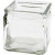 Vierkant glas, afm 10x10 cm, h: 10 cm, 12stuks [HOB-55786]