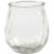 Glazen kandelaar, h: 10,5 cm, d: 9,5 cm, 6stuks, gatgrootte 7,3 cm [HOB-55792]