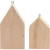 Huizen, h: 4,5+6,5 cm, Keizerin boom, 30stuks [HOB-55957]