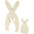2in1 Figuren, hazen / konijnen, h: 11,5+24,5 cm, b: 6,5+11,5 cm, triplex, 1set, diepte 2 cm [HOB-56133]