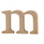 Letter, m, h: 8 cm, dikte 2 cm, MDF, 1stuk [HOB-56252]