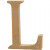 Letter, L, h: 8 cm, dikte 1,5 cm, MDF, 1stuk [HOB-56371]