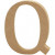Letter, Q, h: 8 cm, dikte 1,5 cm, MDF, 1stuk [HOB-56376]