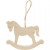 Rocking horse, H: 6 cm, W: 8 cm, 1 pc, pine [HOB-565118]