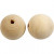 Houten kralen, d: 50 mm, gatgrootte 8 mm, china berry, 20stuks [HOB-566790]
