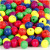 Neonmix, d: 10 mm, gatgrootte 2,5 mm, neonmix, china berry, 500gr, circa 1500 stuk [HOB-56695]