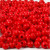 Houten kralen, d: 5 mm, gatgrootte 1,5 mm, rood, 6gr, circa 150 stuk [HOB-570394]