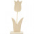 Tulip, H: 23.5 cm, W: 9 cm, 1 pc, plywood [HOB-57934]