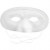 Masker, h: 10 cm, b: 17,5 cm, wit, 12stuks [HOB-59240]