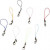Mobiele telefoonhanger, l: 7 cm, diverse kleuren, 10stuks [HOB-601280]