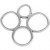 Sieraden hanger,  40 mm, verzilverd, 1stuk [HOB-61166]