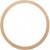 Hanger, d: 30 mm, dikte 1,1 mm, rosé goud, cirkel, 2stuks [HOB-61225]