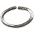Ring, ovaal, dikte 0,7 mm, binnenmaat 2,5x4 mm, verzilverd, 50stuks [HOB-613750]