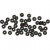 Stop ringen, binnenmaat 3 mm, zwart, 48stuks [HOB-61575]