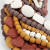 Lava kralen mix, afm 6-37 mm, gatgrootte 1+2 mm, diverse kleuren, 20slagen [HOB-63588]