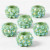 Strassteen links, afm 9x13 mm, gatgrootte 5 mm, groen, 6stuks [HOB-68670]