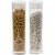 Rocailles, afm 15/0 , d: 1,7 mm, goud, zilver, 2x7gr, gatgrootte 0,5-0,8 mm [HOB-68685]