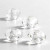Facetglas links, afm 9x14 mm, gatgrootte 4 mm, kristal, 4stuks [HOB-68944]
