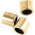 Knijpkralen tube, afm 2x2 mm, gatgrootte 1,4 mm, verguld, 80stuks [HOB-69096]
