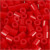 Strijkkralen, afm 5x5 mm, gatgrootte 2,5 mm, rood (57), medium, 6000stuks [HOB-751311]