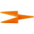 Kippen snavels, l: 30 mm, oranje, 50stuks [HOB-78279]