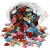 Strasstenen, afm 15-17 mm, diverse kleuren, Aladdin's Grot, 800div [HOB-99227]