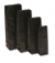 Blokbodemzakken Kraft Zwart 10,5x6,5x28cm vetvrij gevoerd 60 + 40 g/m² (100 stuks) [PABZ1028]