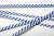 Bindstrips 10,2x0,4cm Papier Wit/Blauw gestreept (1000 stuks) [TT4WBS]