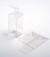 Plastiek Doosjes 7,6x7,6x15,2cm Kristalhelder met Autolock Bodem (25 stuks) [FB59]