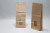 Blokbodemzakken Kraft Bruin 8x4,2x18cm 70 g/m² gevoerd met 30my OPP Folie en helder Venster | 100-125 gram (100 stuks) [PAB818]
