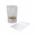 Stazakken Rijstpapier Zilver met Venster 17,1x8,9x28,6cm | 340 gram (100 stuks) [ZBGR4S]