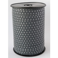 Krullint met Stippen Grijs 10 mm x 225 mtr (1 rol) [HV-PLS10GR]
