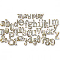 Sizzix Bigz snijmal, afm 2,5x5 cm, word play, 1stuk, afm 15,2x37,8x1,9 cm [HOB-12112]