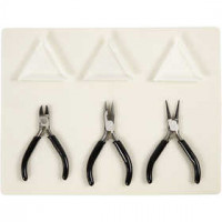 Basis gereedschap voor sieraden maken, l: 10+11+12 cm, 1set [HOB-13013]