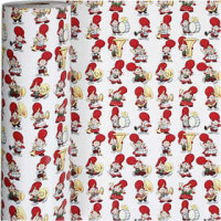 Cadeaupapier, b: 57 cm,  80 gr, kabouterorkest, 150m [HOB-19021]