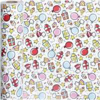 Cadeaupapier, b: 50 cm,  80 gr, feest, 150m [HOB-19033]