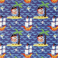 Cadeaupapier, b: 50 cm,  80 gr, piraten, 5m [HOB-190390]