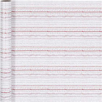 Cadeaupapier, b: 70 cm,  80 gr, groen, wit, rood, doodles, 4m [HOB-190440]