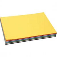 Gekleurd karton, A4 210x297 mm,  180 gr, 120div vellen [HOB-214270]