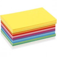 Lente karton, A6 105x148 mm,  180 gr, diverse kleuren, 300div vellen [HOB-21436]