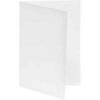Greeting Card, size 10.5x15 cm, 250 g, 10 pcs, white [HOB-2160012]