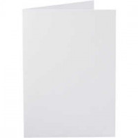 Cards, size 10.5x15 cm, 220 g, 10 pcs, white [HOB-216011]